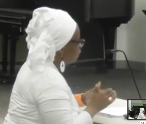 Mama Gail SRC testimony pic May 25, 2017